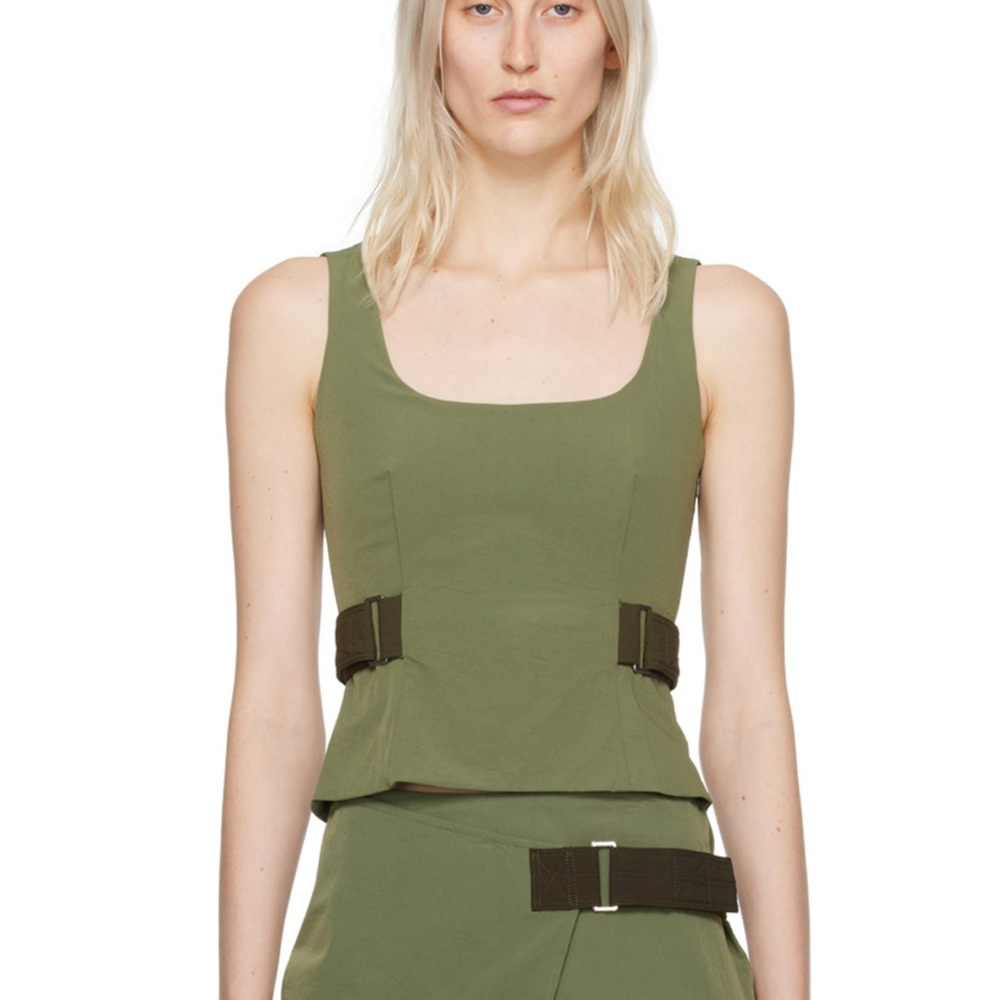 MIAOU Green Leila Tank Top, size Small